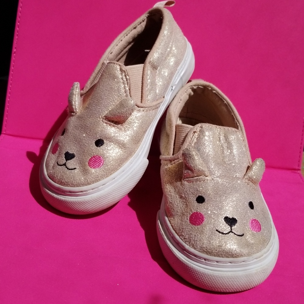 GAP Girls Gold Bear Slip on Shoes